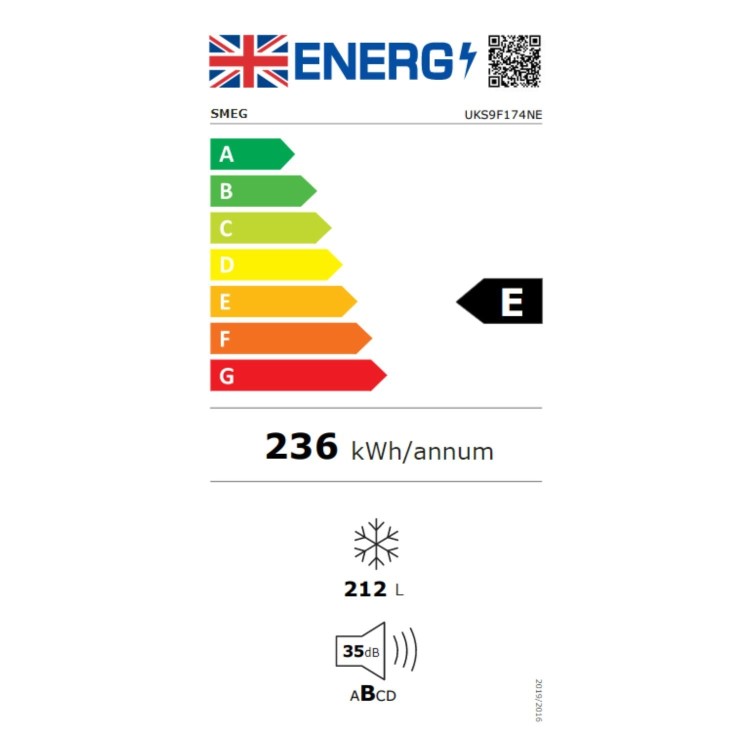 Smeg 212 Litre Integrated In-column Freezer