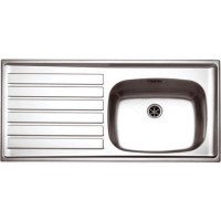 Franke UKX611L UK Range Single Bowl Left Hand Drainer SilkSteel Sink