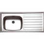 Franke UKX611R UK Range Single Bowl Right Hand Drainer SilkSteel Sink
