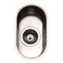 Half Bowl Chrome Stainless Steel Kitchen Sink - Smeg Alba