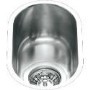 Half Bowl Chrome Stainless Steel Kitchen Sink - Smeg Alba