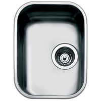 Single Bowl Chrome Stainless Steel Kitchen Sink - Smeg Alba