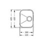 Single Bowl Chrome Stainless Steel Kitchen Sink - Smeg Alba