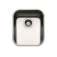 GRADE A1 - Smeg UM40 40cm Undermount Single Bowl Stainless Steel Sink