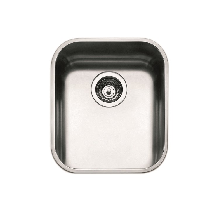 GRADE A1 - Smeg UM40 40cm Undermount Single Bowl Stainless Steel Sink