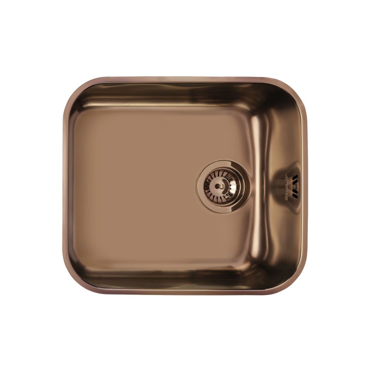Smeg UM45RA 45cm Alba Copper PVD Finish Undermounted Single Bowl ...