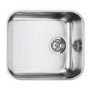 GRADE A1 - Smeg UM45 Alba Undermount Single Bowl Stainless Steel Sink