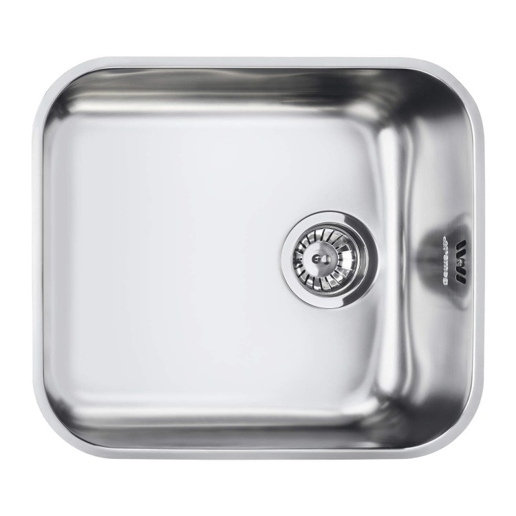 GRADE A1 - Smeg UM45 Alba Undermount Single Bowl Stainless Steel Sink