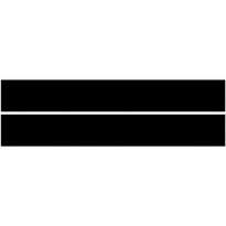 Smeg UMGNE Set of 2 Matt Glass Upstands Black each 100cm W x 14cm H