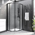 1000x800mm Left Hand Offset Quadrant Shower Tray 45mm - White Acrylic Stone Resin - Pearl