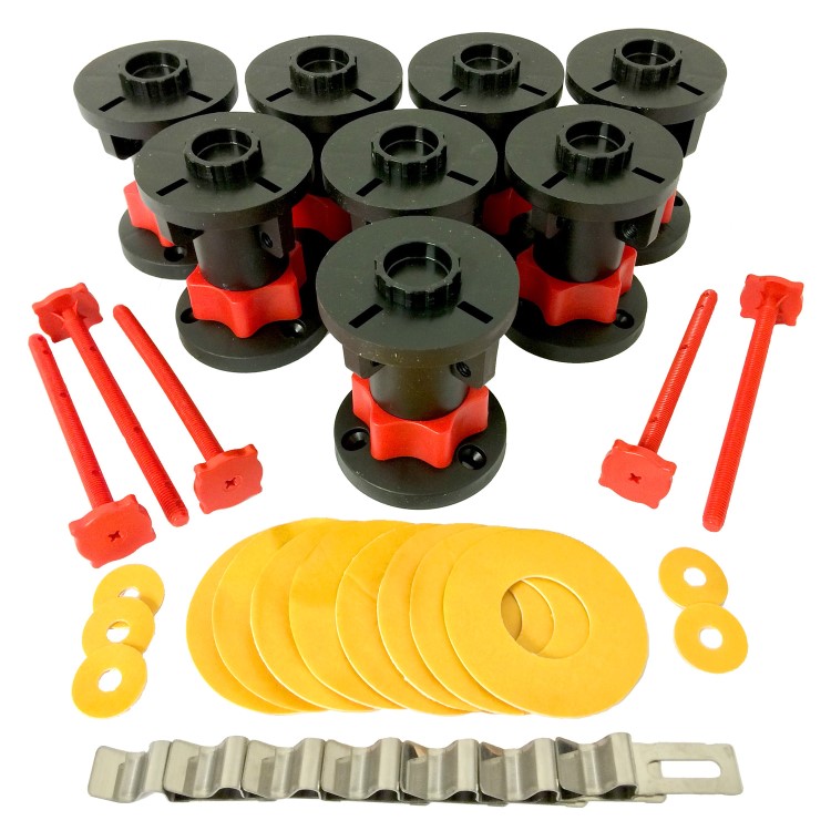 95mm High Riser Kit Pack for 1200X900mm Quadrant Shower Tray - Pearl