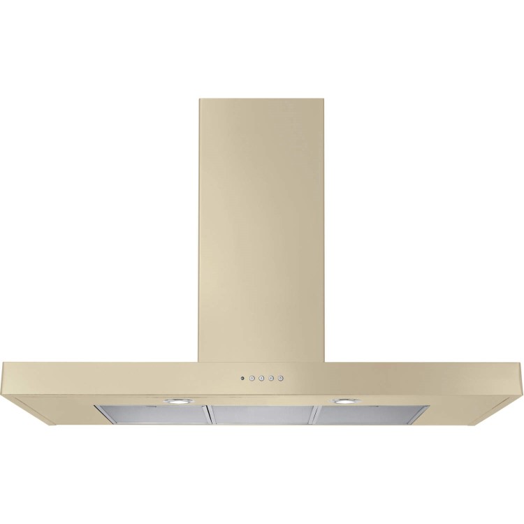 Rangemaster 105340 90cm Flat Chimney Cooker Hood Cream
