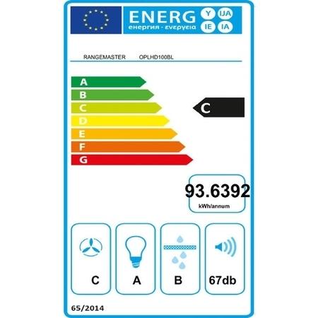 Refurbished Rangemaster UNBHDS100SS 100cm Flat Slimline Chimney Cooker Hood Stainless Steel