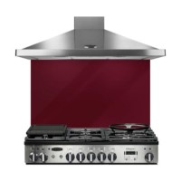 Rangemaster 107510 90cm Glass Splashback Cranberry