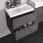 Hudson Reed Grey Wall Hung Bathroom Cabinet & Basin - W810 x H540mm