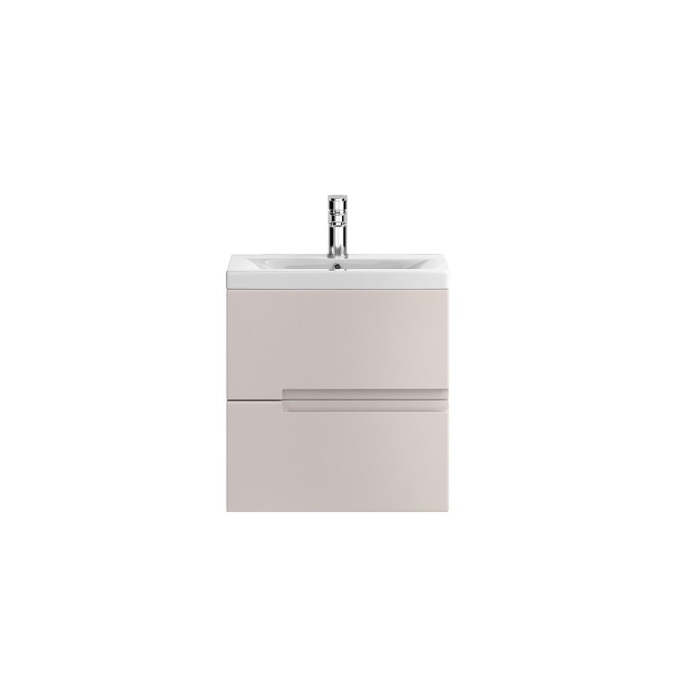 Hudson Reed Cashmere Wall Hung Bathroom Cabinet & Basin - W505 x H518mm