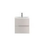 Hudson Reed Cashmere Wall Hung Bathroom Cabinet & Basin - W505 x H518mm