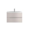 Hudson Reed Cashmere Wall Hung Bathroom Cabinet &amp; Basin - W805 x H518mm