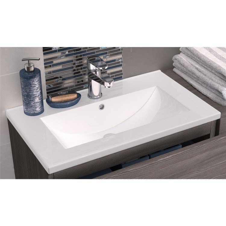 Hudson Reed Cashmere Floor Standing Bathroom Cabinet & Basin - W605 x H828mm