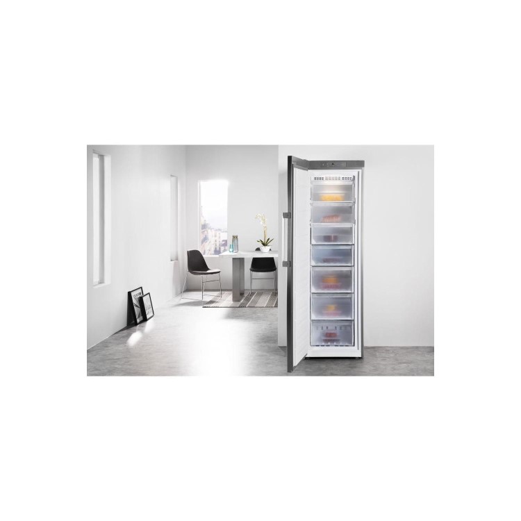 Whirlpool UW8F2CXBUK Fjord 60cm 1.87m Freestanding Freezer - Optic Inox