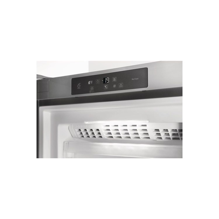 GRADE A2 - Whirlpool UW8F2CXB 157 Litre Freestanding Upright Freezer 188cm Tall Frost Free 60cm Wide - Stainless Steel