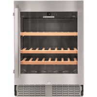 Liebherr 46 Bottle Capacity Single Zone Built Under Single Temperature Wine Cabinet With Glass Door  - Smart Steel