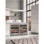 Liebherr 46 Bottle Capacity Single Zone Built Under Single Temperature Wine Cabinet With Glass Door  - Smart Steel