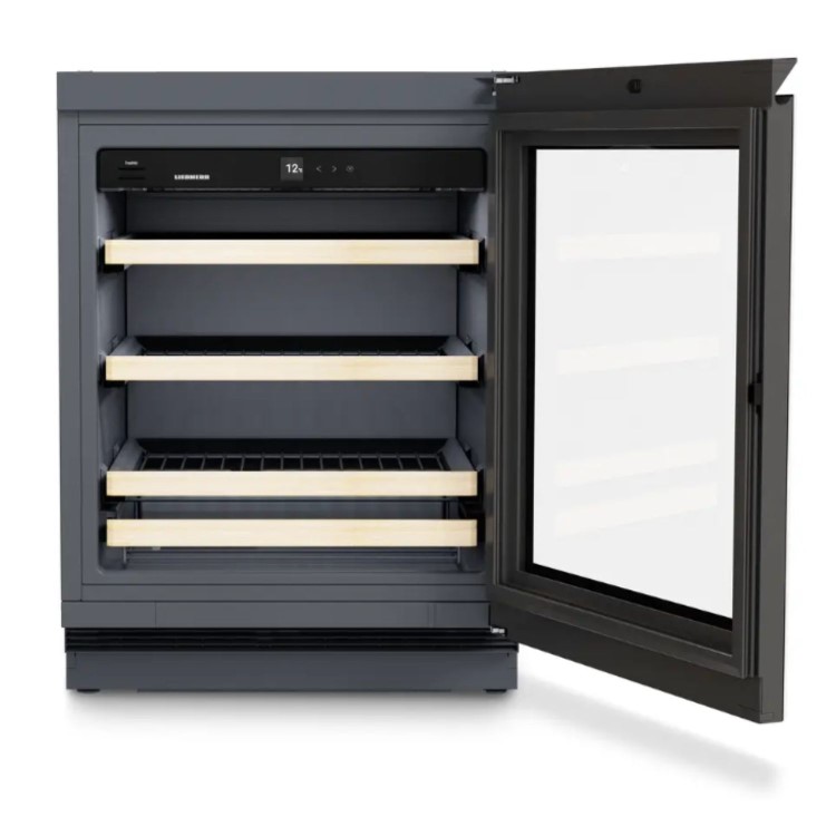 Liebherr 44 Bottle Capacity Single Zone Built In Wine Cooler - Black