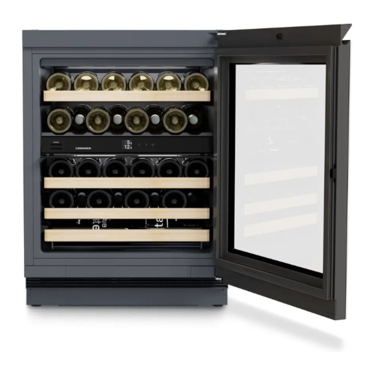 Liebherr 32 Bottle Capacity Dual Zone Built In Wine Cooler - Black