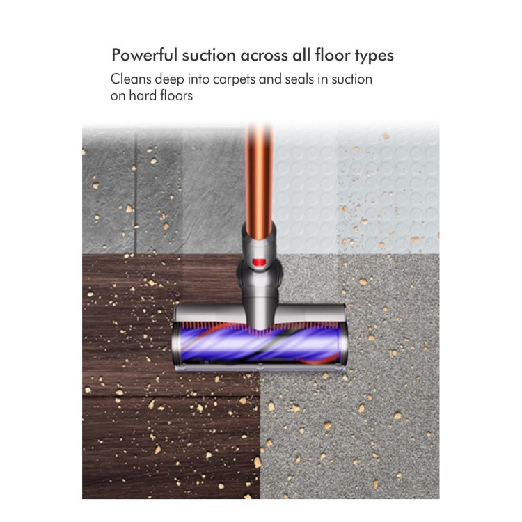 Dyson Cyclone V10 Submarine Cordless Vacuum Cleaner Nickel Copper – Wet & Dry Vacuum 150AW Suction 60 Min Runtime Motorbar Head