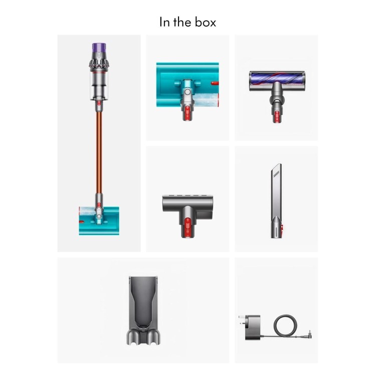 Dyson Cyclone V10 Submarine Cordless Vacuum Cleaner Nickel Copper – Wet & Dry Vacuum 150AW Suction 60 Min Runtime Motorbar Head