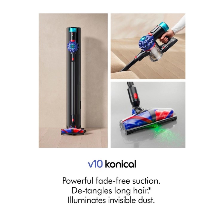 Dyson V10 Konical Cordless Stick Vacuum Cleaner Vinca Black – V10KONICALNEW