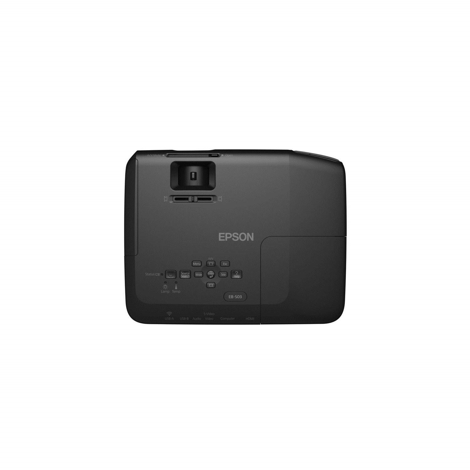 Epson EB-X03 XGA 2700 Lumens LCD Wireless Projector V11H555141 ...