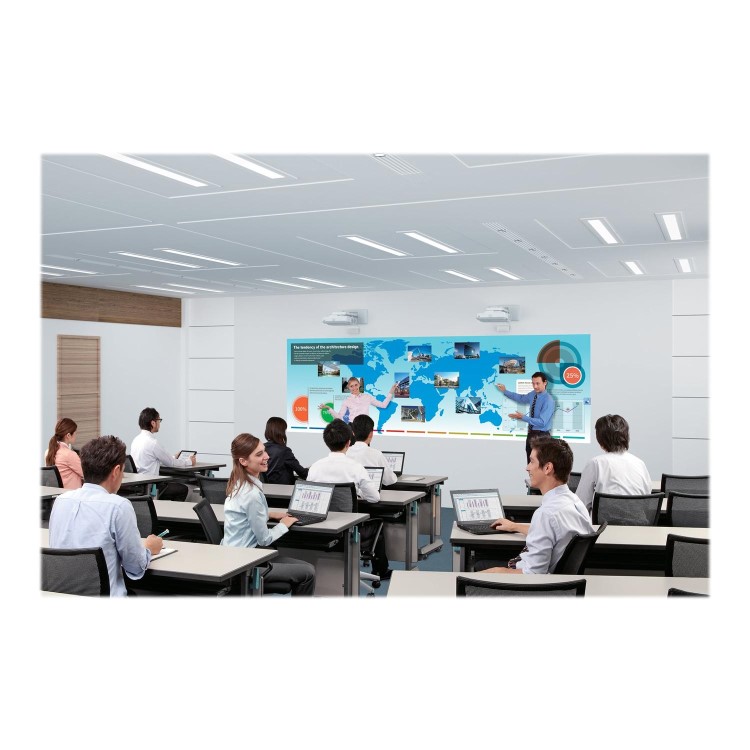 Epson EB-1460Ui 4400 ANSI Lumens WUXGA 3LCD Technology Ultra Short Throw Installation 8.5Kg - Pen &amp; Touch Interactive