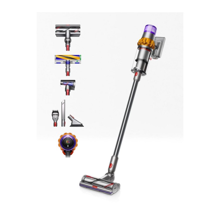 Dyson V15 Detect Absolute Cordless Vacuum Cleaner - With Free Floordok Worth £100 - Up to 60 Minute Run Time 