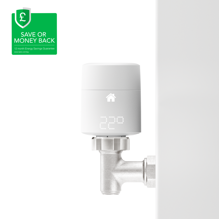 tado° Add-on Smart Radiator Thermostat Vertical Mounting Quattro Pack