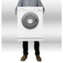 GRADE A1 - Hotpoint V4D01P 4kg Compact Vented Tumble Dryer White