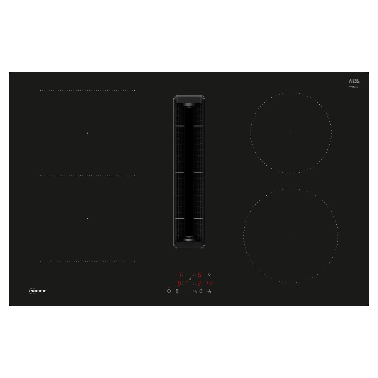 Neff N50 80cm 4 Zone Venting Induction Hob