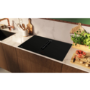 Neff N70 Series 80cm 4 Zone Induction Hob with Integrated Ventilation System - Black