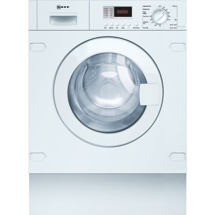 Neff V6320X1GB 7kg Wash 4kg Dry 1400rpm Integrated Washer Dryer - White