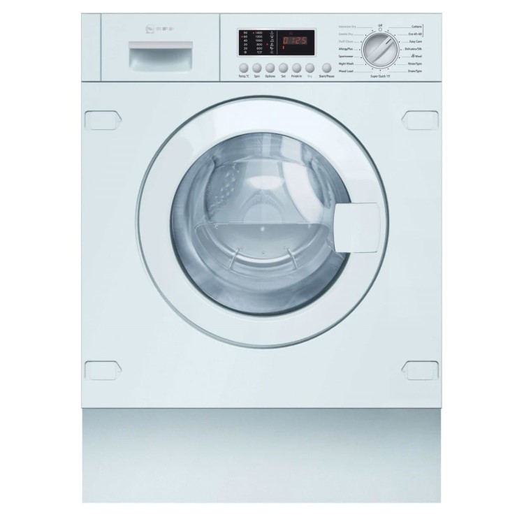 Refurbished Neff V6540X2GB Integrated 7/4KG 1400 Spin Washer Dryer White