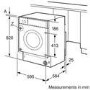 Refurbished Neff V6540X2GB Integrated 7/4KG 1400 Spin Washer Dryer White