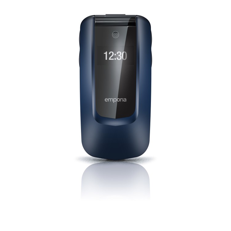 Emporia Comfort Blueberry 2.4" Easy To Use Clamshell 2G Unlocked & SIM Free