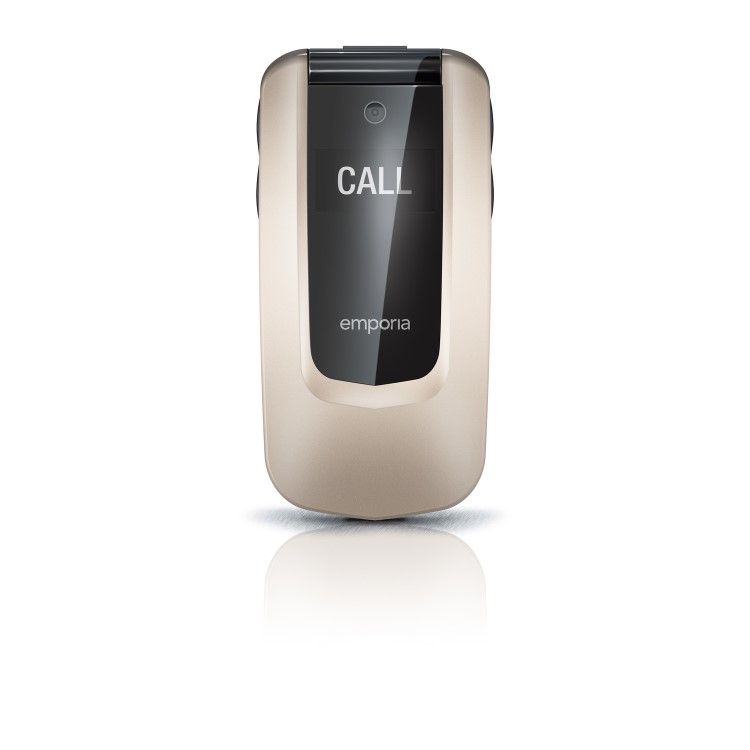 Emporia Comfort Champagne 2.4" Easy To Use Clamshell 2G Unlocked & SIM Free Mobile Phone