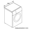 GRADE A1 - Neff V7446X2GB 7kg Wash 4kg Dry Freestanding Washer Dryer - White