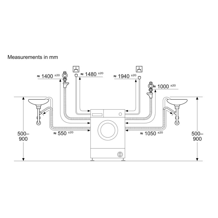 Neff 8kg Wash 5kg Dry 1400rpm Integrated Washer Dryer - White