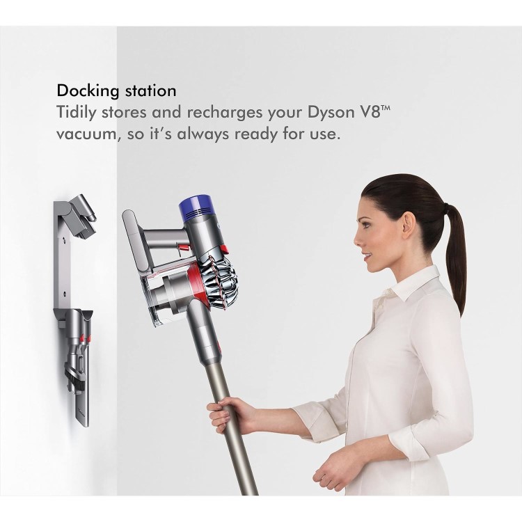 Dyson V8 Animal Cordless Bagless Vacuum Cleaner - Titanium Grey And Purple
