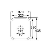 Franke VBK Undermount Single Bowl Ceramic Sink - White
