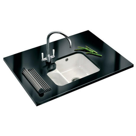 Franke VBK160L VBK Undermount 1.5 Bowl Ceramic Sink - White