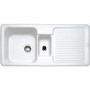 Franke VBK651R VBK 1.5 Bowl Right Hand Drainer Ceramic Sink in White